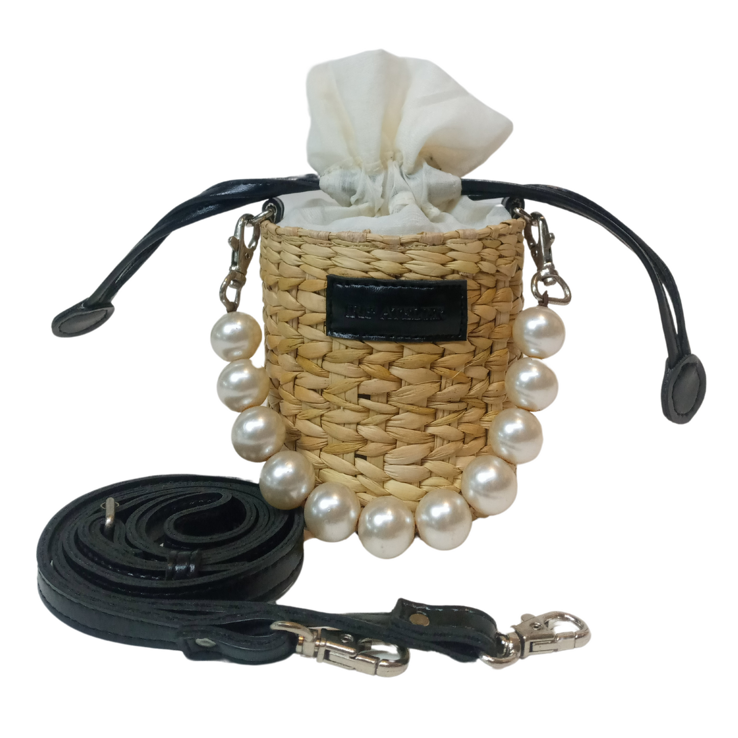 Women Natural Straw Potli Bag Iris Atelier India