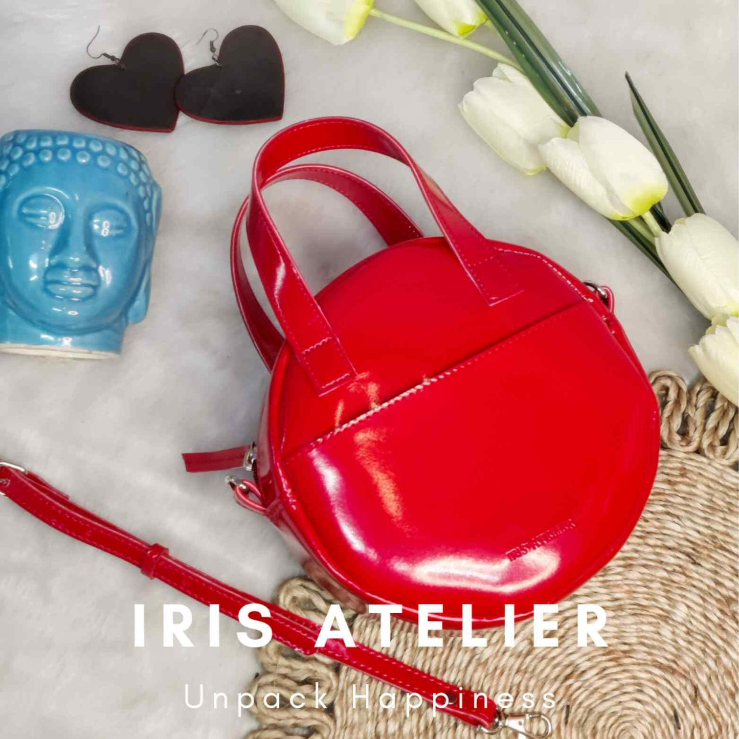 HALINA ROUND BAG - Iris Atelier India
