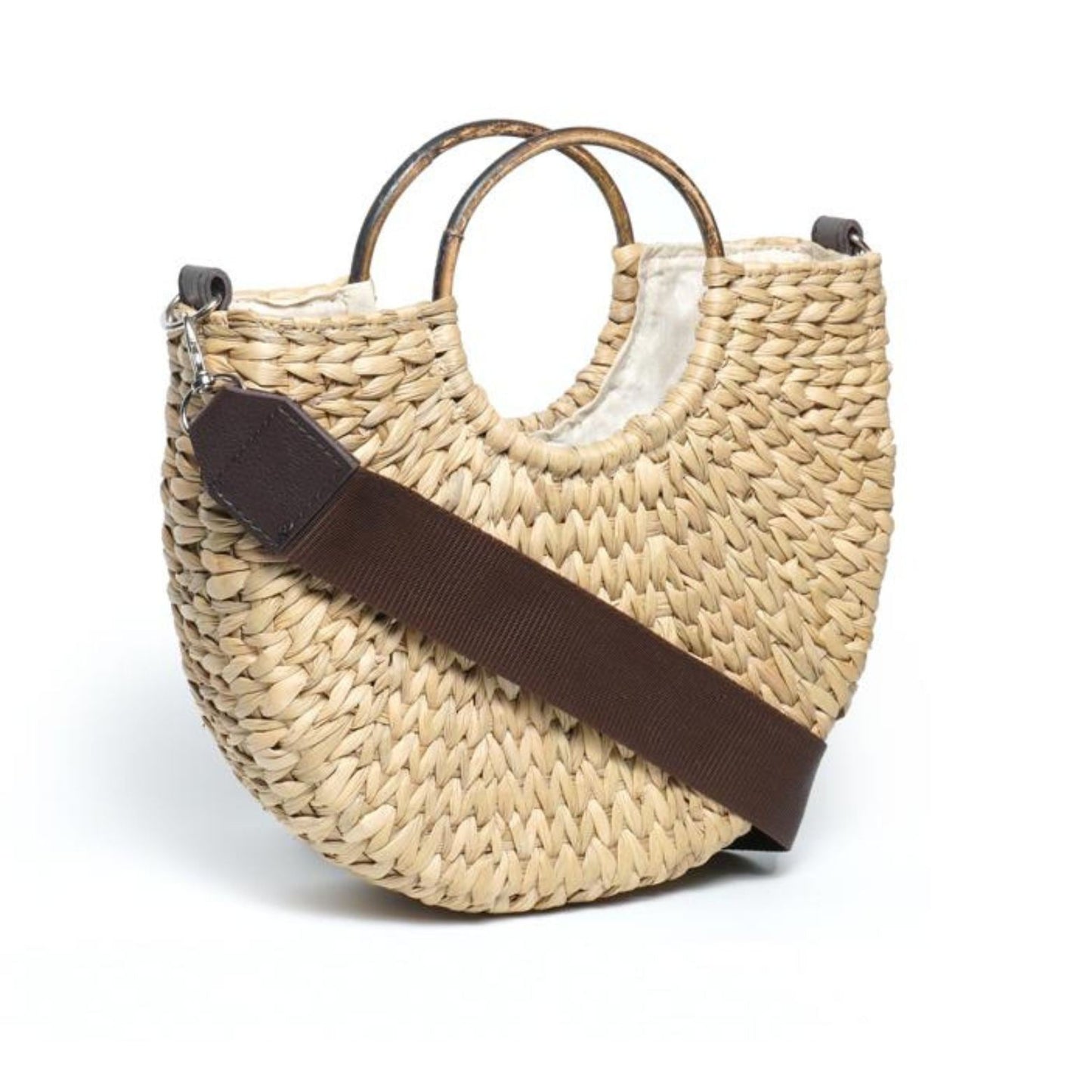 Seven Mile Paradise Natural Straw Tote Bag Iris Atelier India