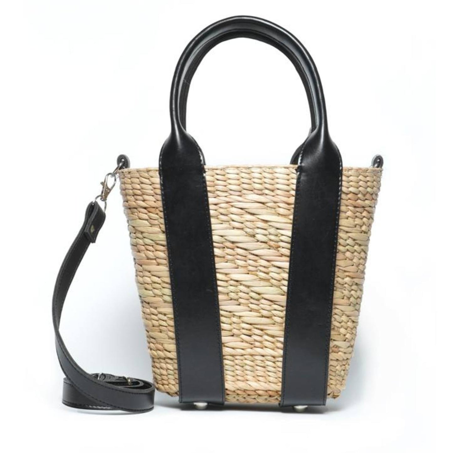 Graceful Escape Natural Straw Beach Bag Iris Atelier India