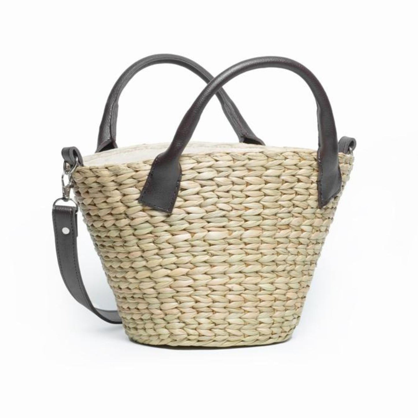 Women Natural Straw Anse Serenity Beach Bag Handicraft Bag - Iris Atelier India