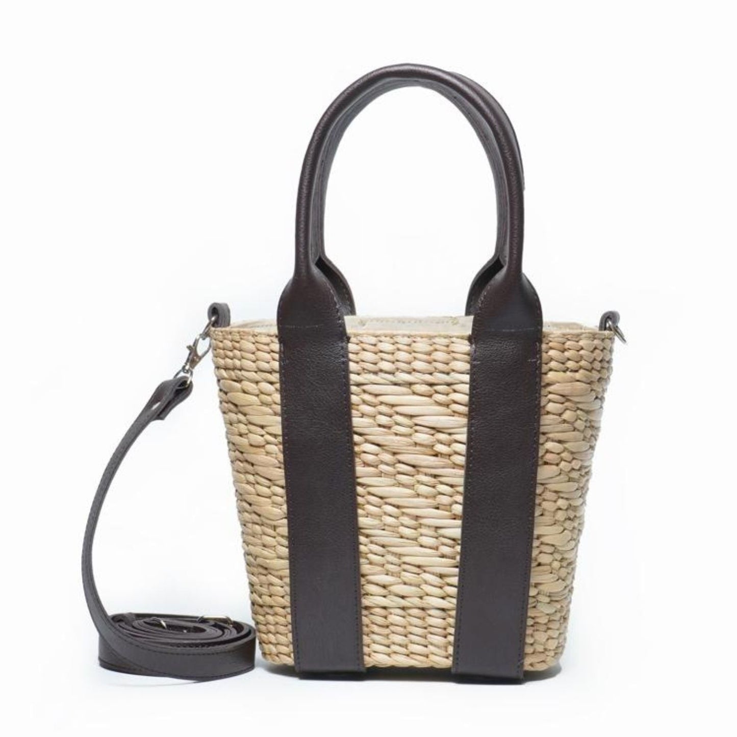 Graceful Escape Natural Straw Beach Bag Iris Atelier India
