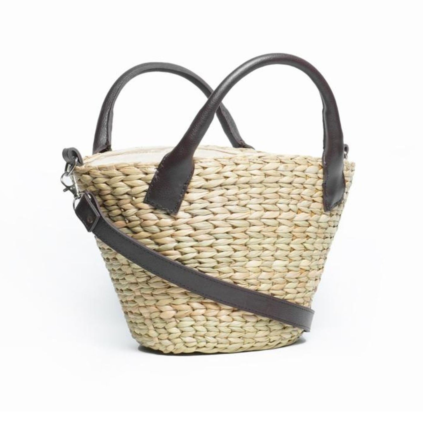 Women Natural Straw Anse Serenity Beach Bag Handicraft Bag - Iris Atelier India