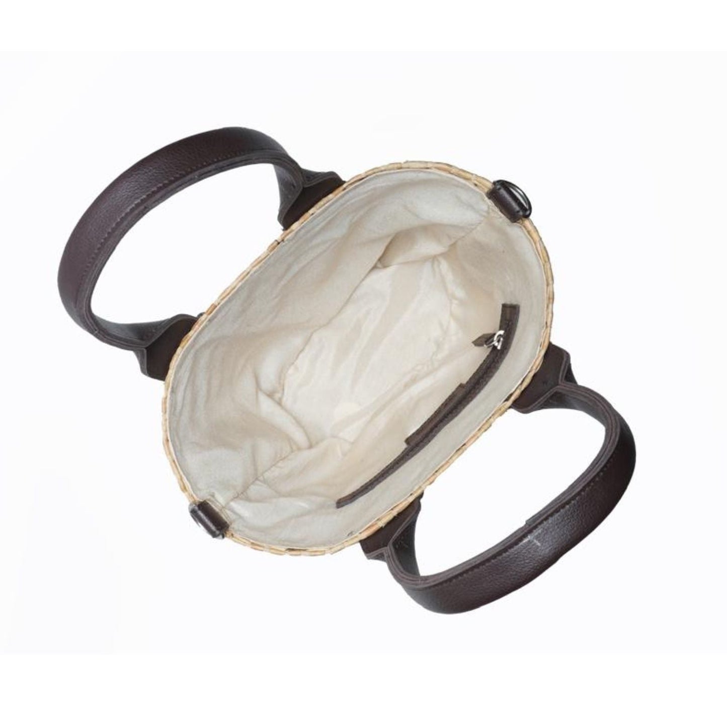 Graceful Escape Natural Straw Beach Bag Iris Atelier India