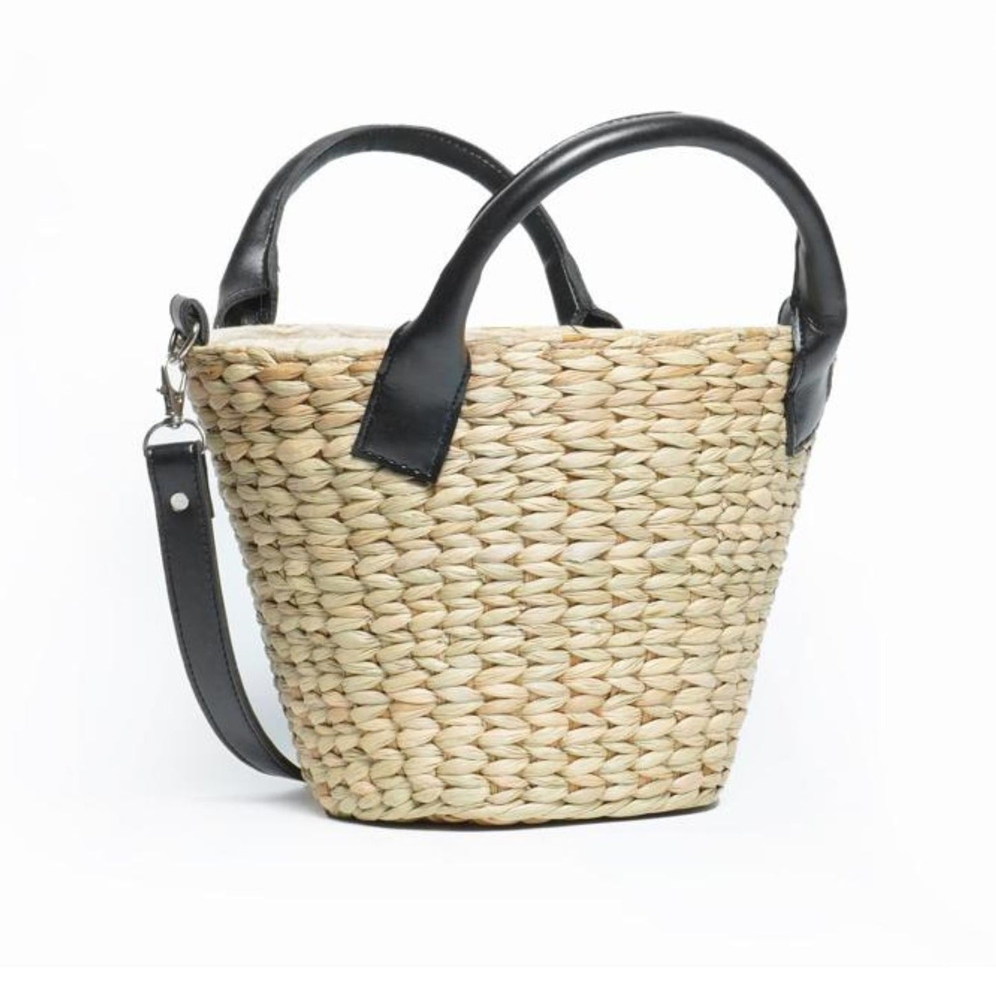 Women Natural Straw Anse Serenity Beach Bag Handicraft Bag - Iris Atelier India
