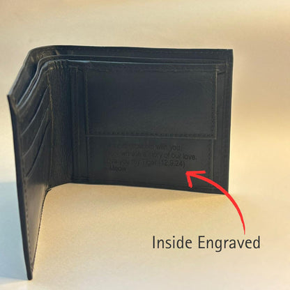 Personalized Classic Bi Fold Wallet.